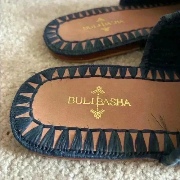 Bulibasha Munatas Midnight Blue Mules - Picture 8 of 9